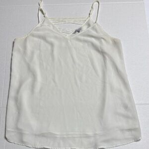 Naked Zebra Cream White Camisole Top
